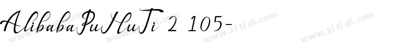 AlibabaPuHuTi 2 105字体转换